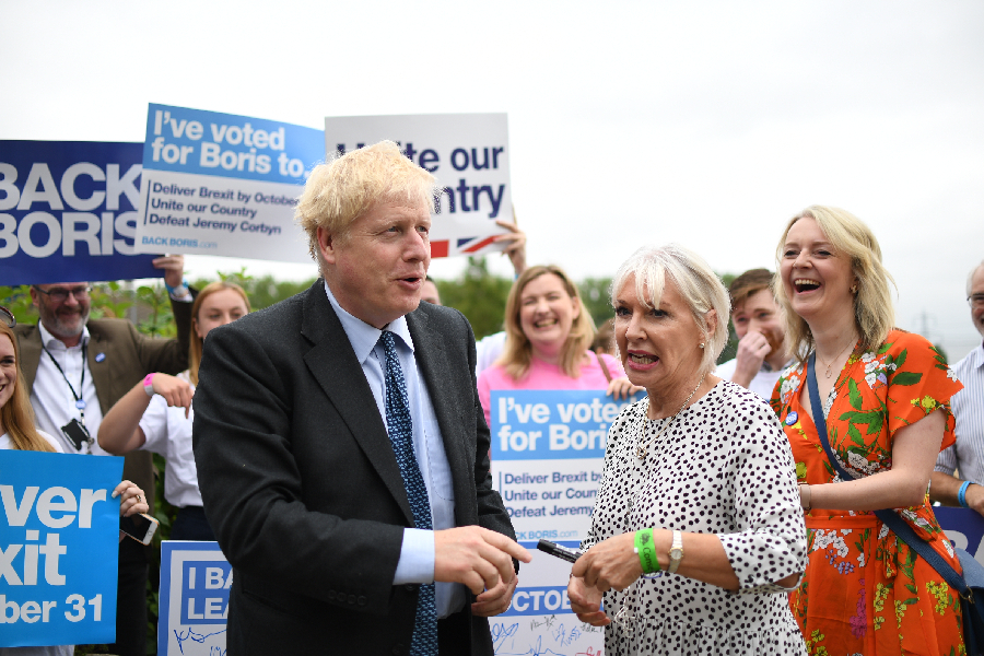 Boris Johnson e Nadine Dorries
