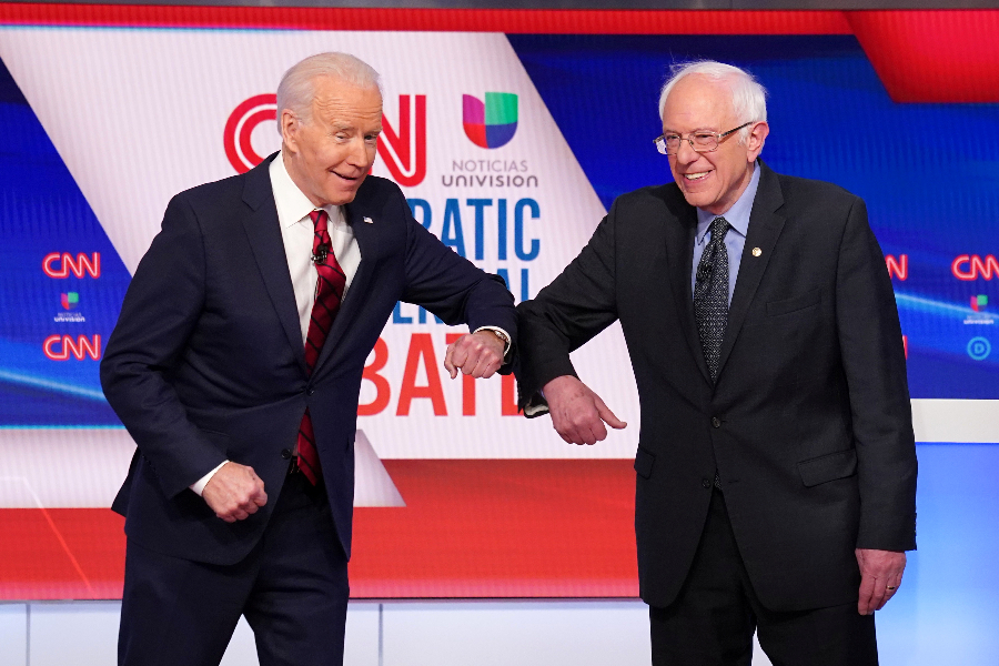 Joe Biden e Bernie Sanders