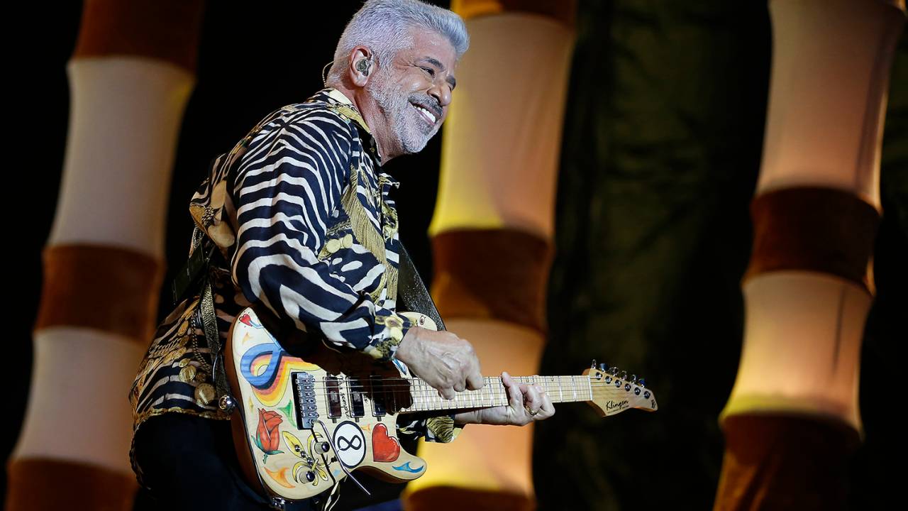 O cantor Lulu Santos no Rock in Rio 2019