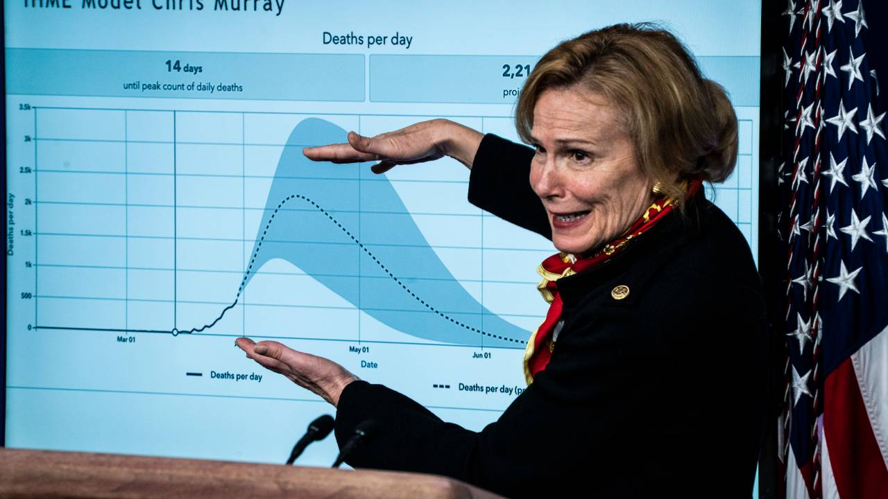 Deborah Birx, coordenadora responsável por coronavírus da Casa Branca