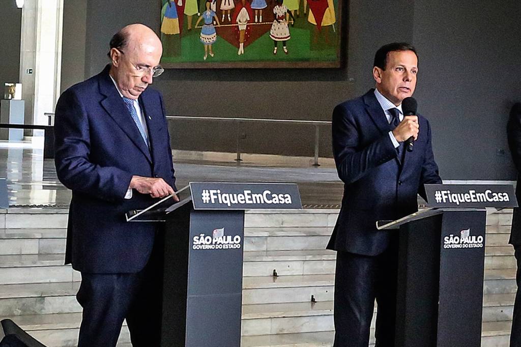 O Governador do Estado de São Paulo João Doria durante coletiva de imprensa sobre o combate ao Coronavírus. Dia: 22/04/2020 Local: São Paulo/SP Foto: Governo do Estado de São Paulo X