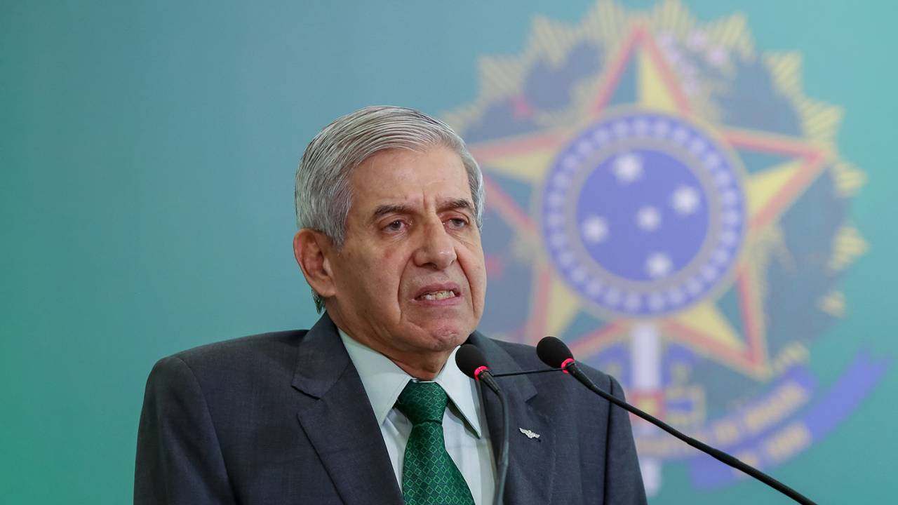 O Chefe do GSI da Presidência da República, General Augusto Heleno