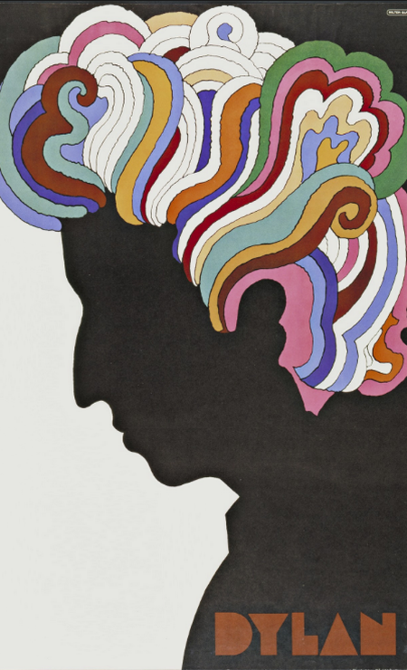 Icônico cartaz do álbum 'Bob Dylan's Greatest Hits', de 1967, criado por Milton Glaser Icônico cartaz do álbum 'Bob Dylan's Greatest Hits', de 1967, criado por Milton Glaser