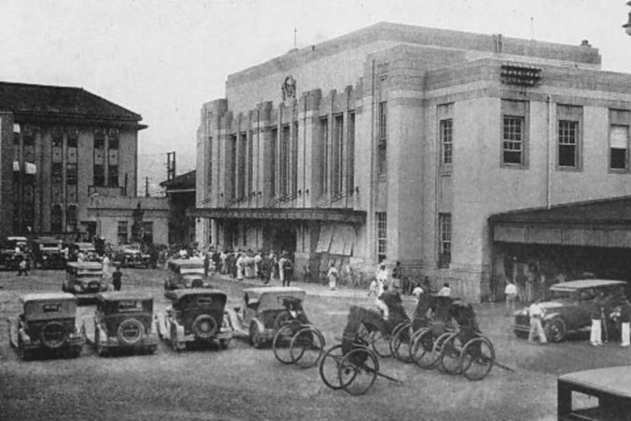 Estação de Hiroshima antes da explosão da bomba