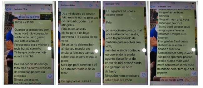 Mensagens trocadas entre dois dos filhos presos foram sincronizadas no iPad do pastor Anderson do Carmo; ele não acreditou na conspiração para executá-lo