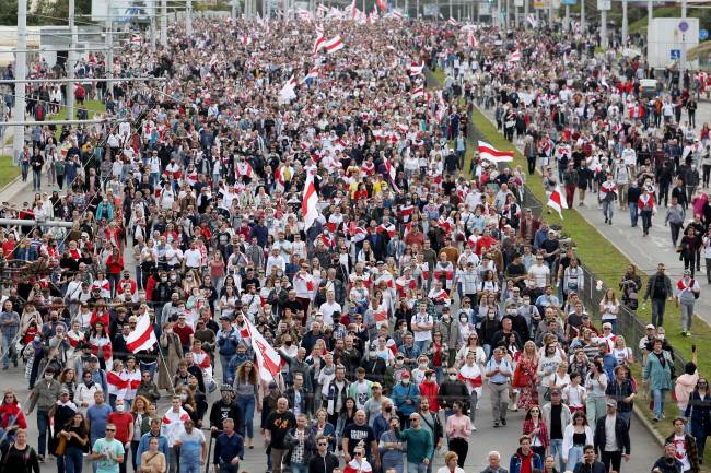 BELARUS-POLITICS-UNREST-DEMO BELARUS-POLITICS-UNREST-DEMO