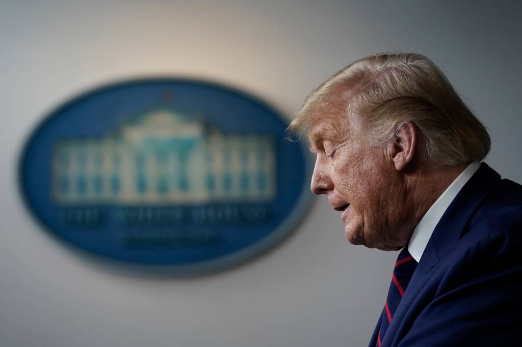 President Trump Holds Briefing At White House