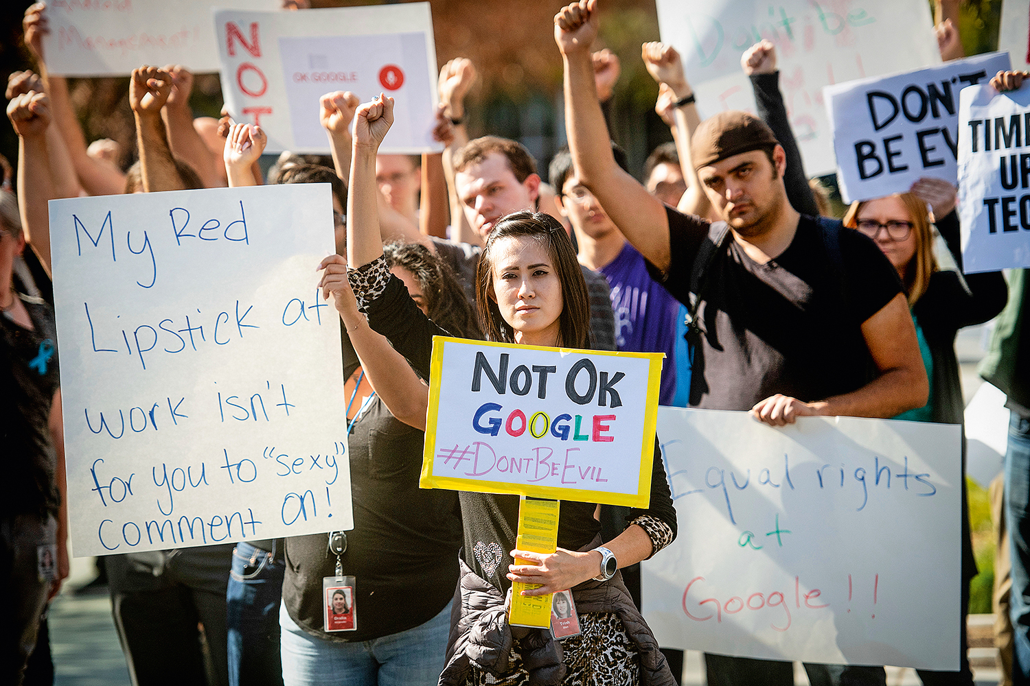 APTOPIX Google Walkout