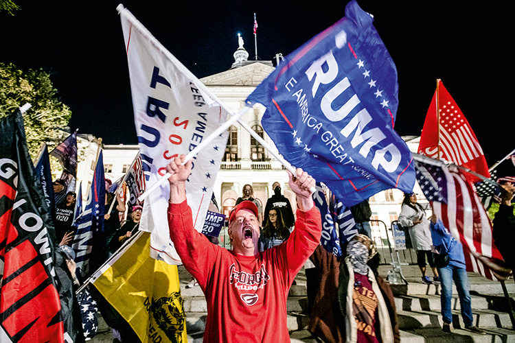 Trump Supporters Rally In Atlanta As State Recounts Votes Trump Supporters Rally In Atlanta As State Recounts Votes