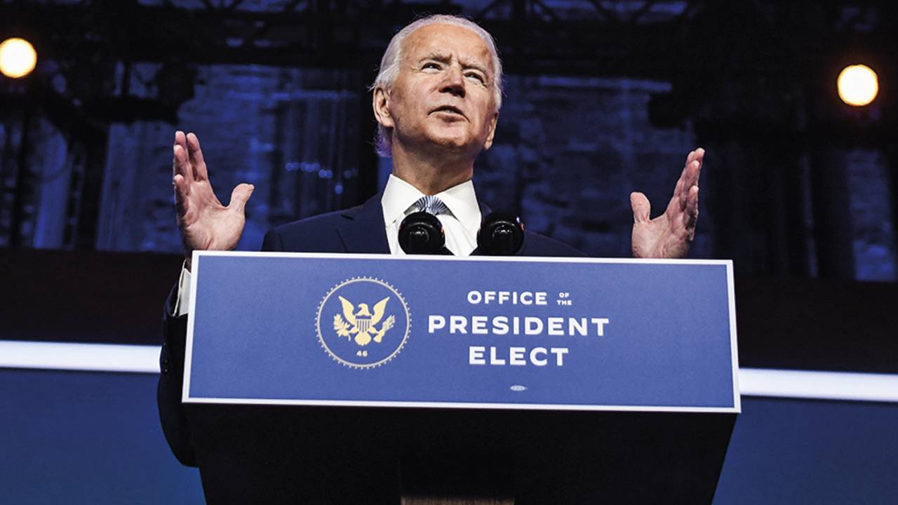 LIMPEZA - Joe Biden, presidente eleito dos Estados Unidos: o combate às emissões de carbono, parte de sua “agenda verde”, será prioridade no seu governo -