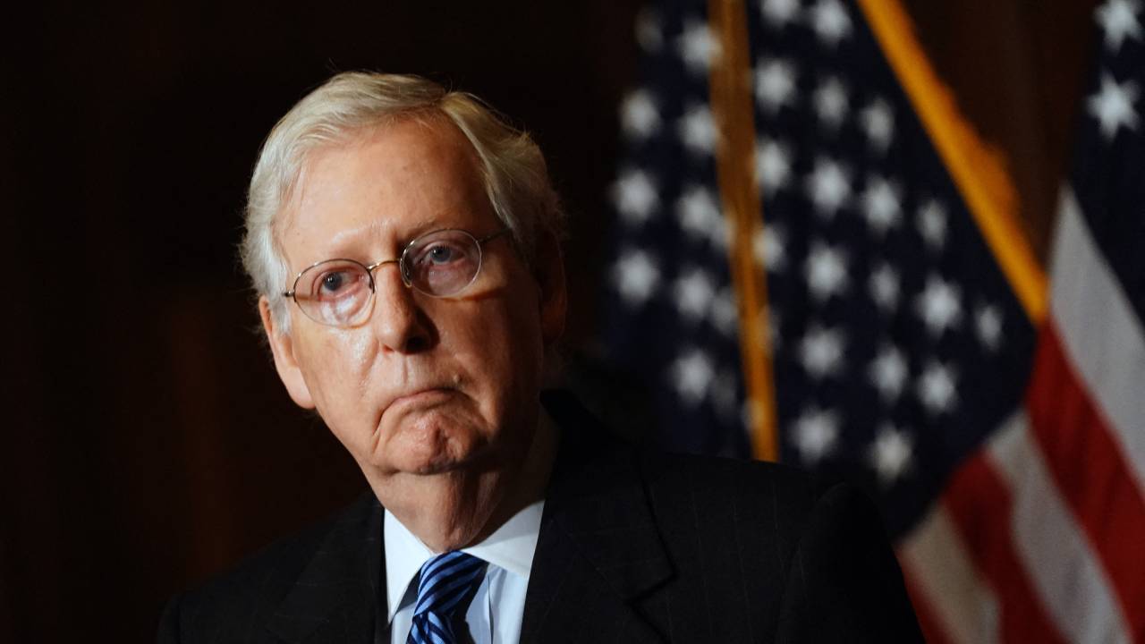 Líder republicano no Senado dos Estados Unidos, Mitch McConnell. 08/12/2020