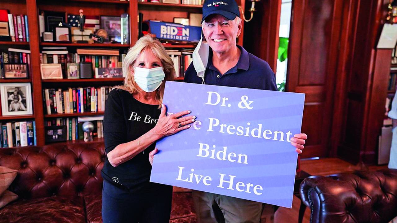 NADA IGUAL - Doutora Jill e o marido, Biden: promessa de pôr ordem na Casa Branca -
