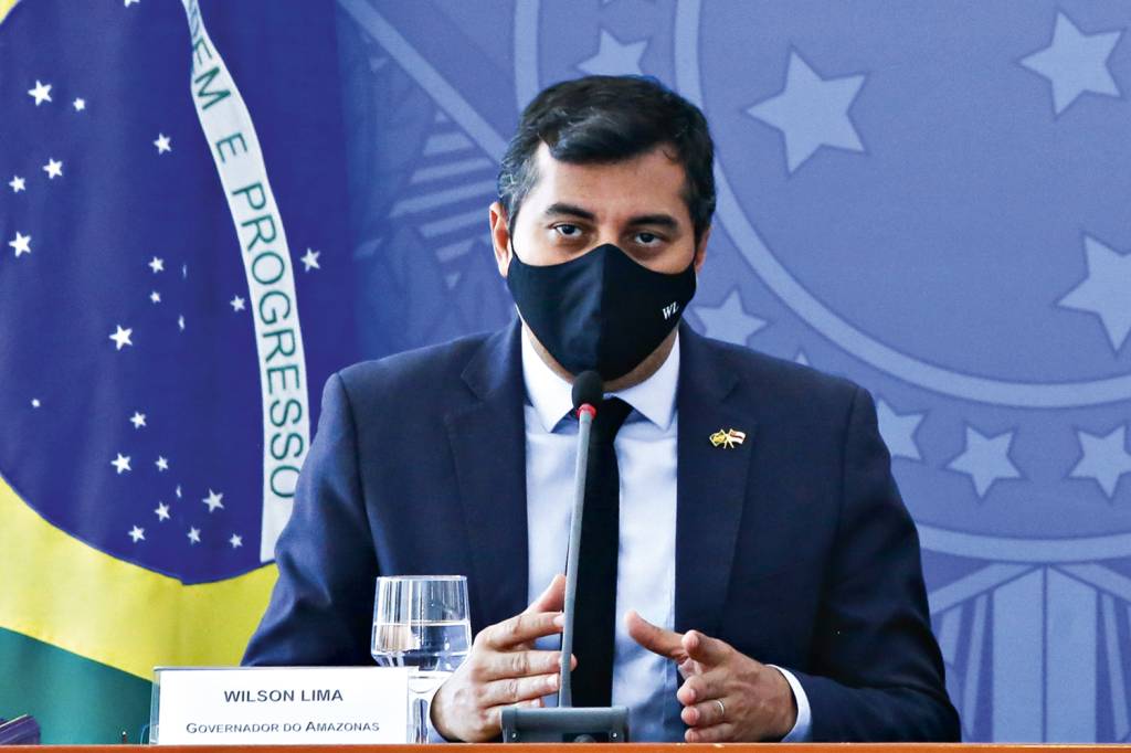 18012021-1coletiva-de-imprensa-com-o-ministro-da-saude-e-o-governador-do-amazonas_50850341146_o.jpg PREOCUPAÇÃO - Wilson Lima: “A situação é assustadora e sem precedentes” -