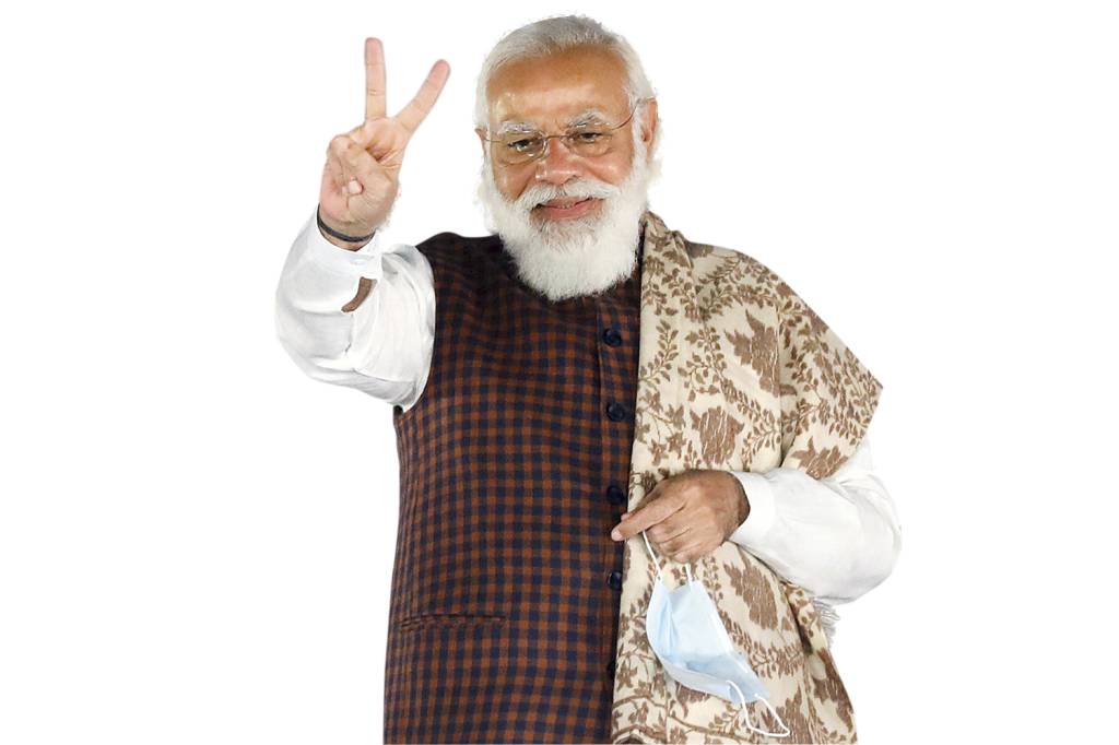 NARENDRA-MODI-8012899214001.jpg AMBIÇÃO - O populista Modi: aproveitando a chance de ganhar influência e apoio -