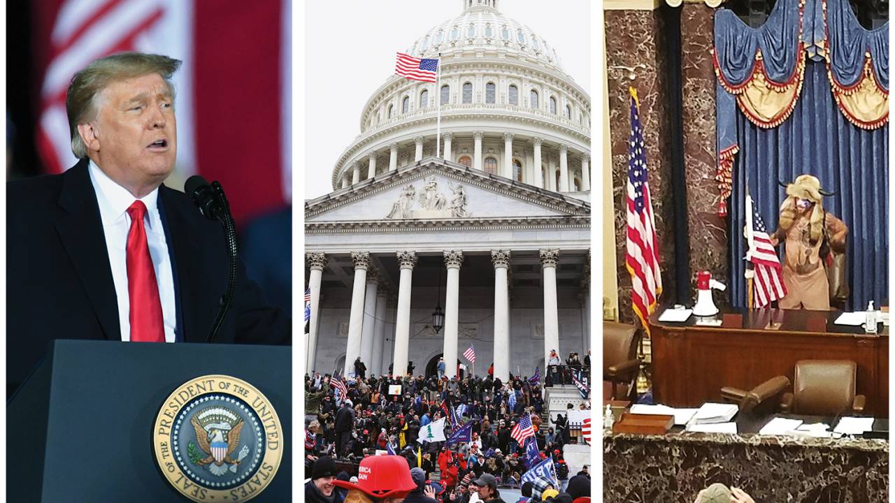 REPÚBLICA DAS BANANAS - Trump sem freios: retórica agressiva estimulou a ocupação bárbara que teve até “viking” posando de presidente do Senado -