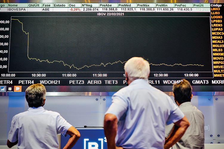 SP, 22/02/2021 – Ibovespa / Índice CURTO E LONGO PRAZO - Ações da Petrobras: perda de 102 bilhões de reais e de credibilidade para os próximos meses -