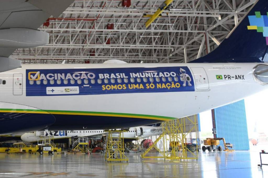 aviao_azul_vacina_india Avião Azul