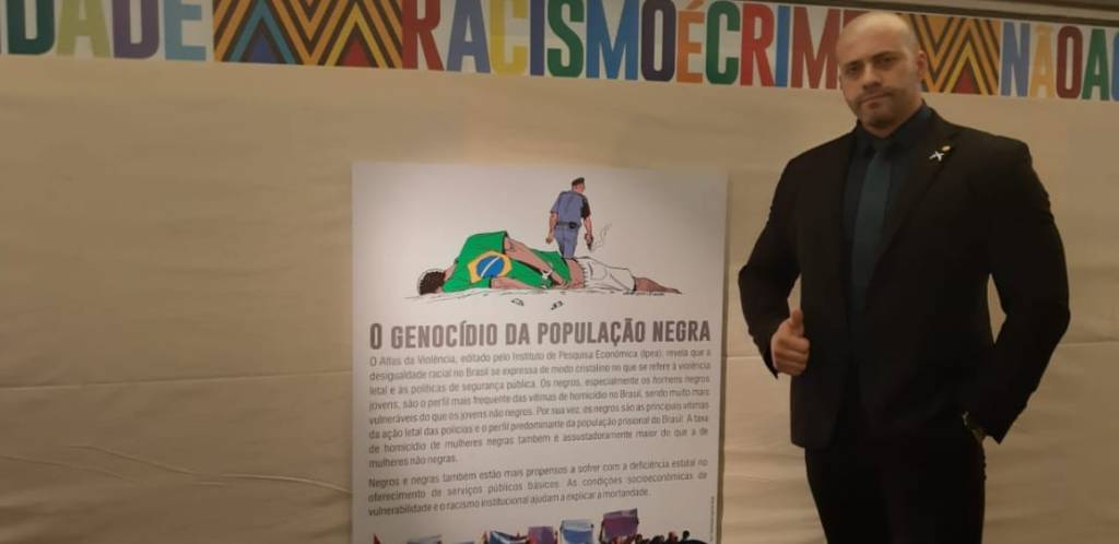 Em seus ataques, Daniel Silveira ameaçou ‘descarregar arma’ nos antifas