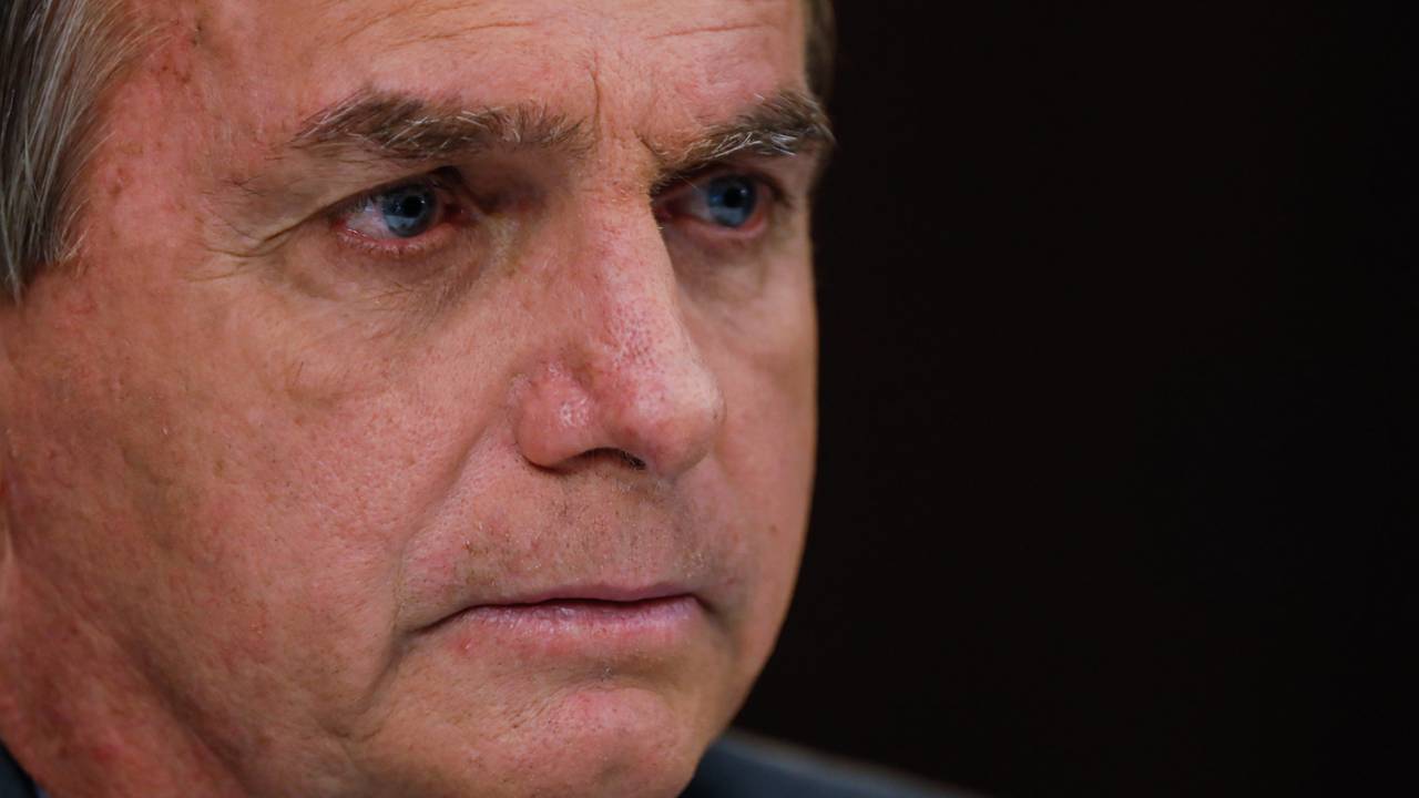 Jair Bolsonaro durante pronunciamento em rede nacional -