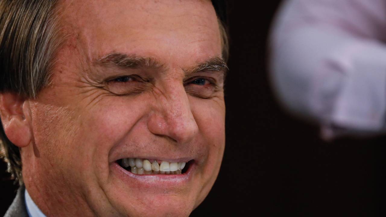 Jair Bolsonaro durante pronunciamento em rede nacional -