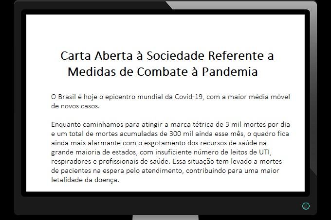 Carta de banqueiros e economistas