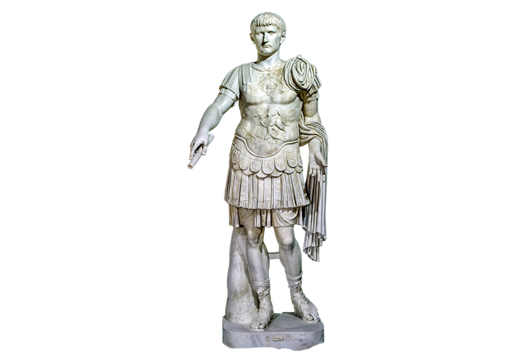 DIVINO? - Estátua clássica do imperador no Museu de Nápoles: ele acreditava ser um deus -