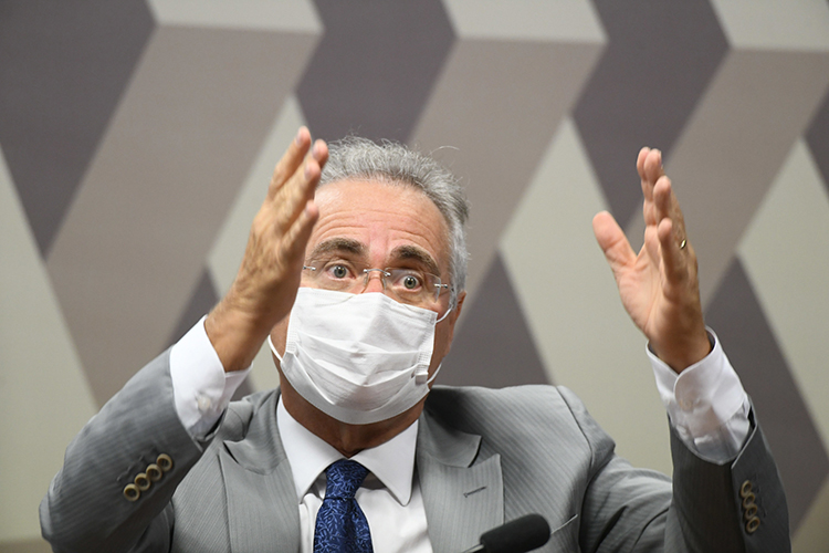Renan durante a sessão da CPI da Covid diz que pedirá prisão de Wajngarten, se confirmar mentira na CPI