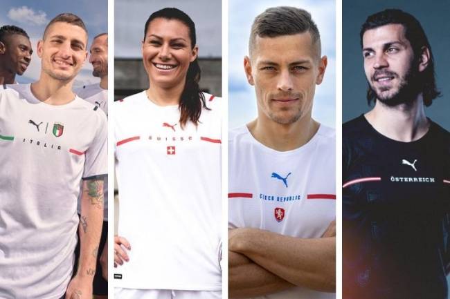 Euro-Uniformes Uniformes da Puma lançados para a Eurocopa 2021 -