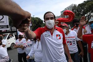 Yonhy Lescano holds final campaign rally ahead of presidential election in Lima Klebher Vasquez