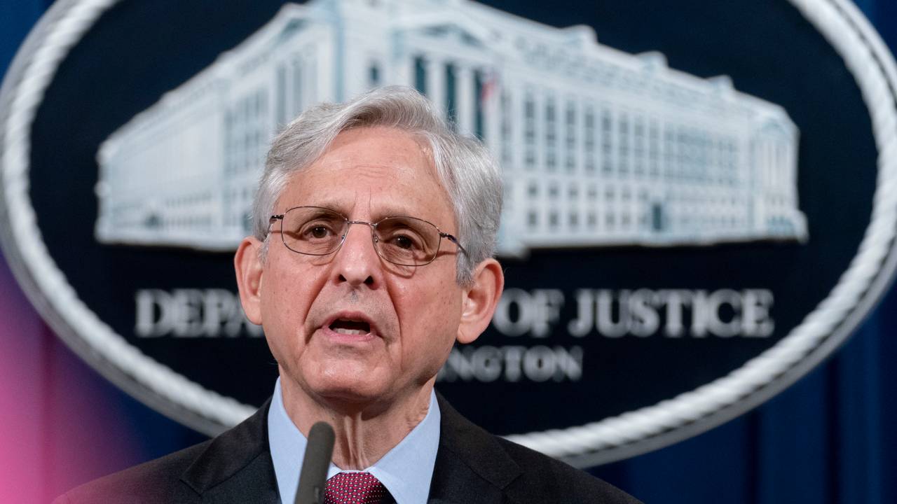 Secretário de Justiça dos EUA, Merrick Garland, fala sobre o caso George Floyd, em Washington. 21/04/2021