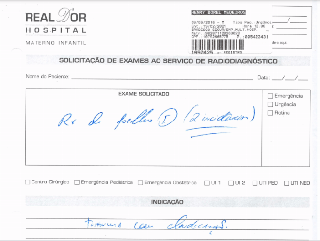 Henry Borel, Monique Medeiros, hospital 13 de fevereiro, Dr. Jairinho Documento do hospital aponta que Henry estava mancando