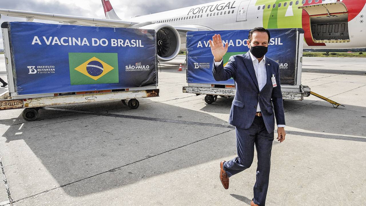 TRUNFO - Doria: ligação de seu nome com as vacinas é aposta do governador para crescer no eleitorado nacional -