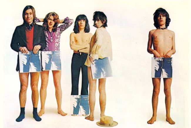 The-Rolling-Stones-reeditan-Sticky-Fingers-2015 A banda Rolling Stones em material de divulgação de Sticky Fingers