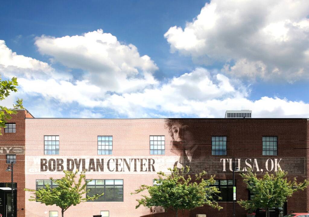 Fachada do Bob Dylan Center que será inaugurado em 2022 em Tulsa, nos Estados Unidos