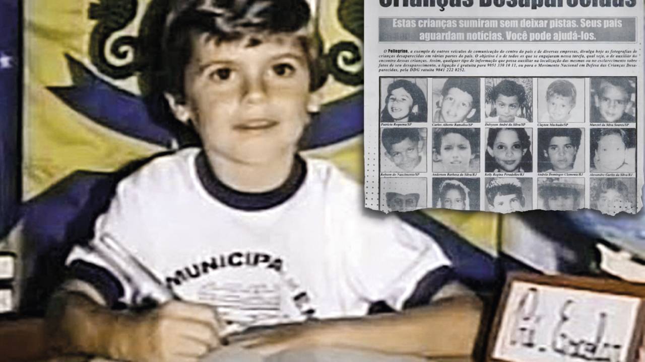 MISTÉRIO MACABRO - O menino Evandro (à esq.) e o drama das vítimas infantis no programa: revelações e denúncia de preconceito religioso -