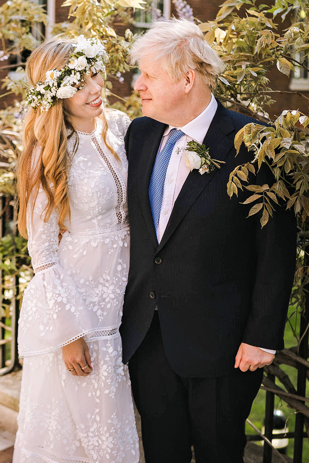 Carrie Symonds e Boris Johnson -