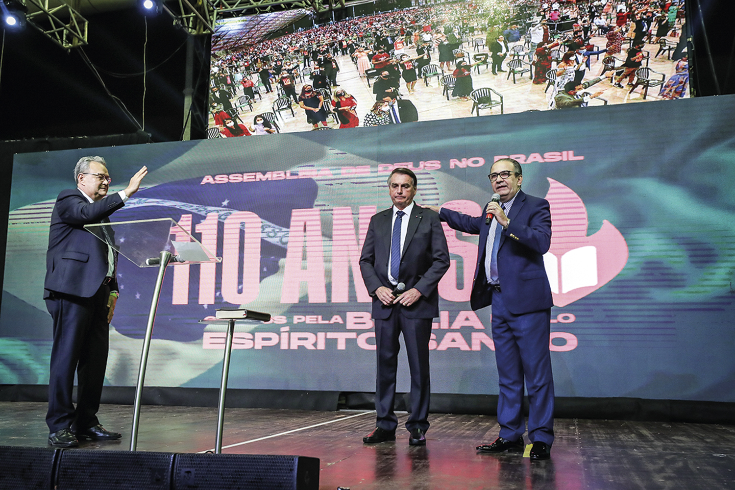 Bolsonaro começa campanha do 2º turno na Assembleia de Deus em São Paulo