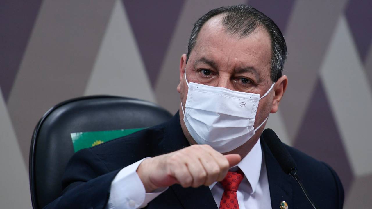 O presidente da CPI da Pandemia, Omar Aziz (PSD-AM)