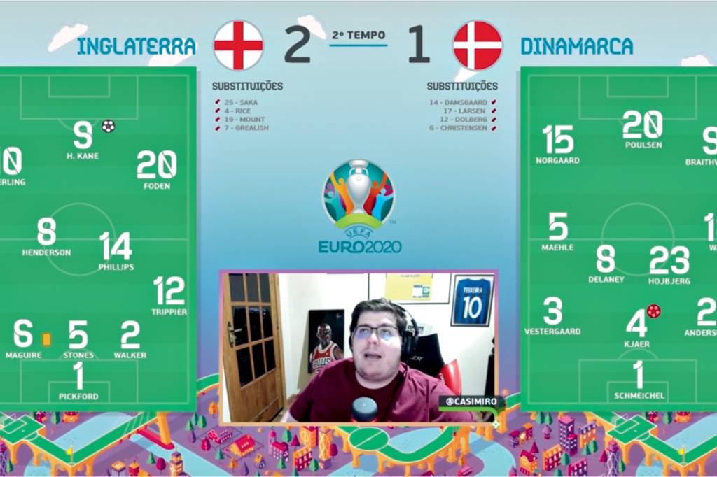 CAZE-TWITCH-2021-02_ (3a) copy.png FUTEBOL - Casimiro Miguel, o Cazé: o narrador profissional faz lives comentando jogos, mas sem exibir imagens oficiais -