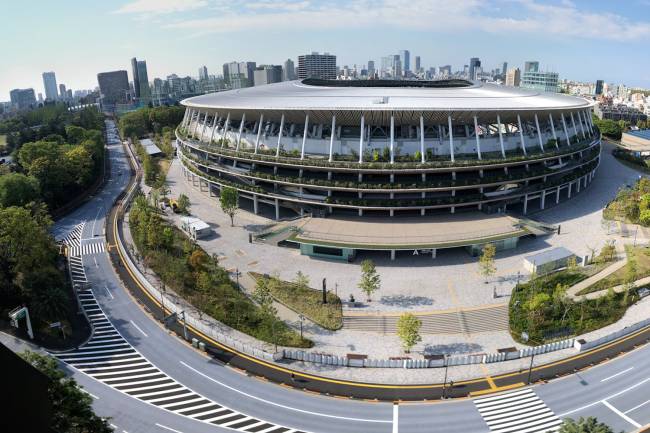 O estádio olímpico para esta edição dos Jogos de Tóquio é um projeto de Kengo Kuma