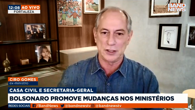 Ciro Gomes em entrevista à BandNews - 27.07.2021