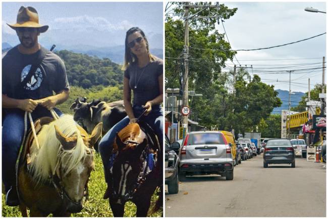 CRIME-ADRIANO-NOBREGA-ESPOSA-ESPLANADA-BAHIA-2020-2.jpg MANDANTE - Adriano e Julia (ao lado): o assassinato da vereadora teria sido planejado e realizado por milicianos poderosos da Gardênia Azul, na Zona Oeste do Rio -