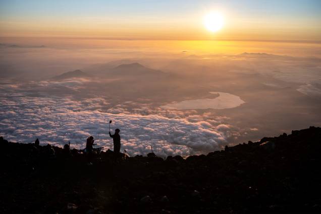 Nascer do sol no Monte Fuji - Nascer do sol no Monte Fuji -