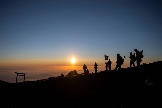 Nascer do sol no Monti Fuji - Nascer do sol no Monti Fuji -