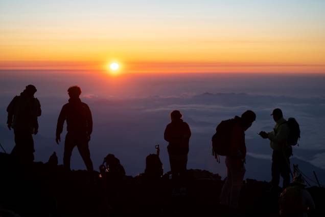 Nascer do sol no Monti Fuji - Nascer do sol no Monti Fuji -