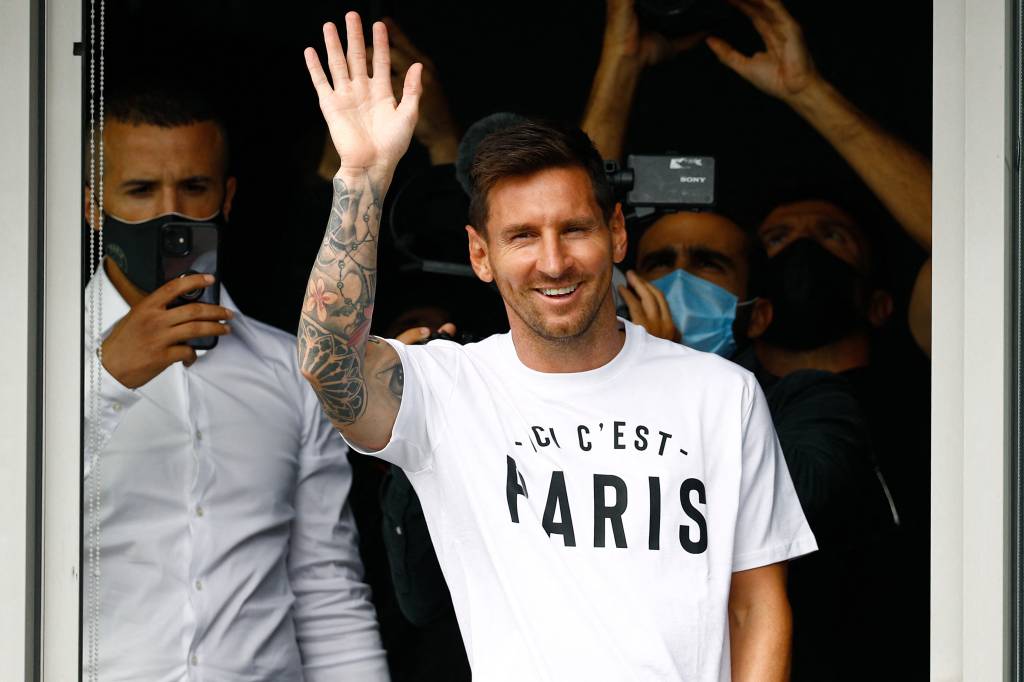 Novo reforço, Messi em sua primeira aparição em Paris - Novo reforço, Messi em sua primeira aparição em Paris -