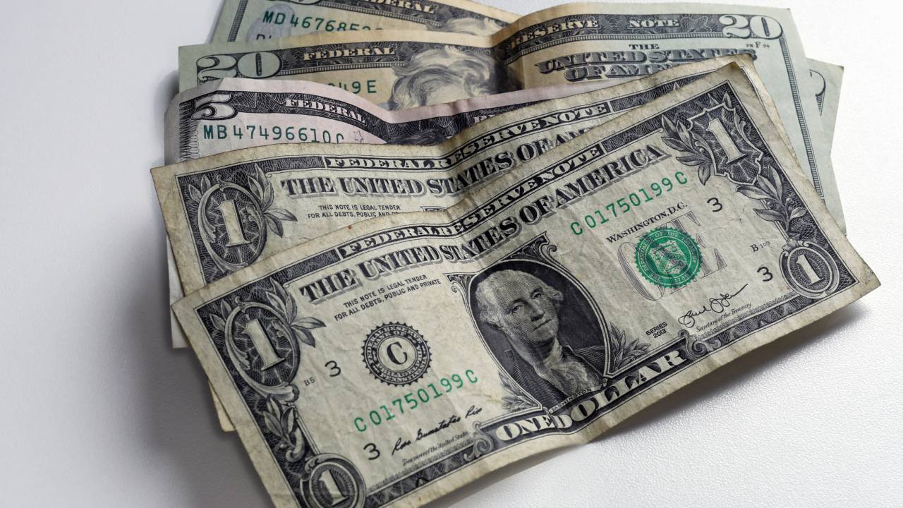 Notas de um dólar americano