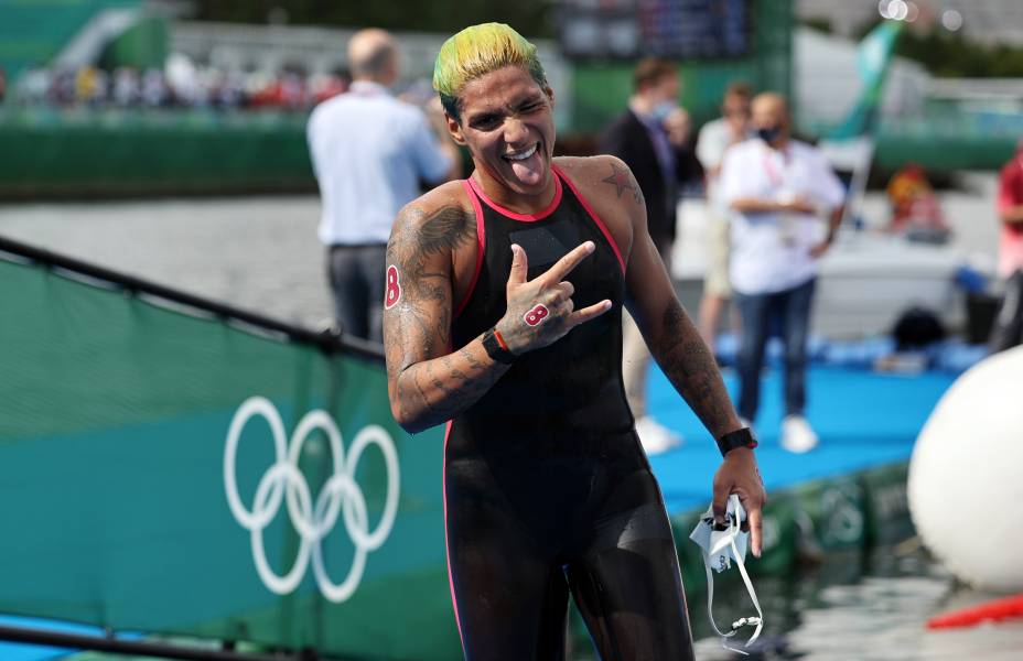A atleta brasileira Ana Marcela Cunha -