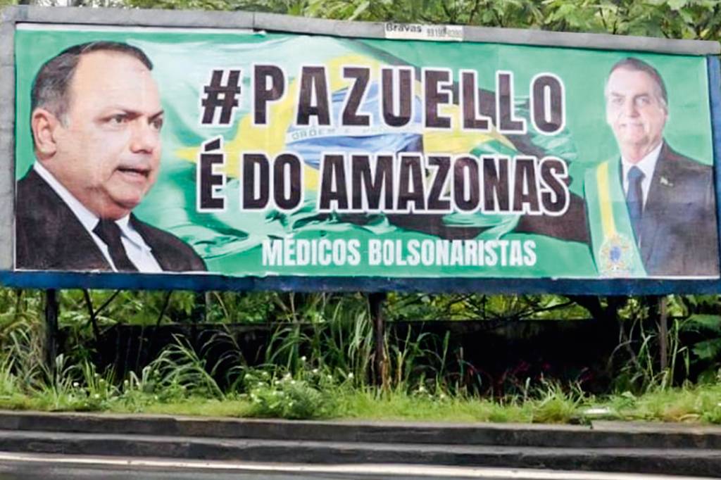 OUTDOOR PAZUELLO – INSTAGRAM @GENERALPAZUELLOAM 80 2021.jpg PLANO B - Cartazes em prol do ex-ministro no Amazonas: movimento conservador trabalha para que ele saia a governador -