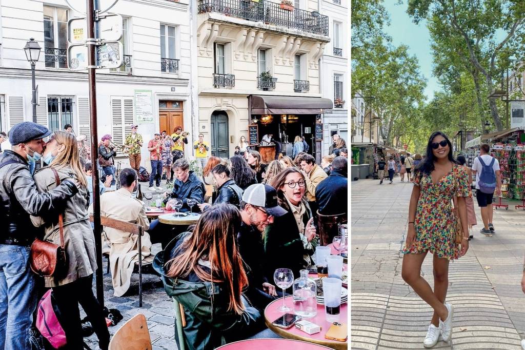Paris VIVA A VIDA - Parisienses redescobrem o prazer de um bom café e a brasileira Nayara curte Barcelona: “Aproveitando a normalidade” -